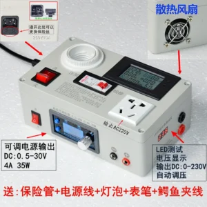 Television Appliance Maintenance Lamp Six in One Socket Switch Power Maintenance Protector Voltage Current Non – Multimeter