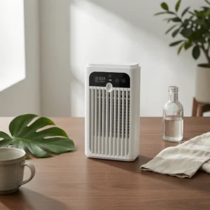 Desktop Air Cooler Compact Tabletop Air Cooler Cooling Fan Touch Controls Home Appliance Modern Design
