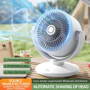 Air Conditioner Fan  Desktop Fan Portable Camping Mini mobile Silent Usb Cooling Appliances Rechargeable Household